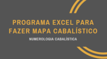 Programa Excel para fazer Mapa Cabalístico